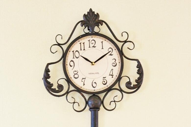 楽天市場】壁掛け時計 大きい レトロ アンティーク キー ラージキー