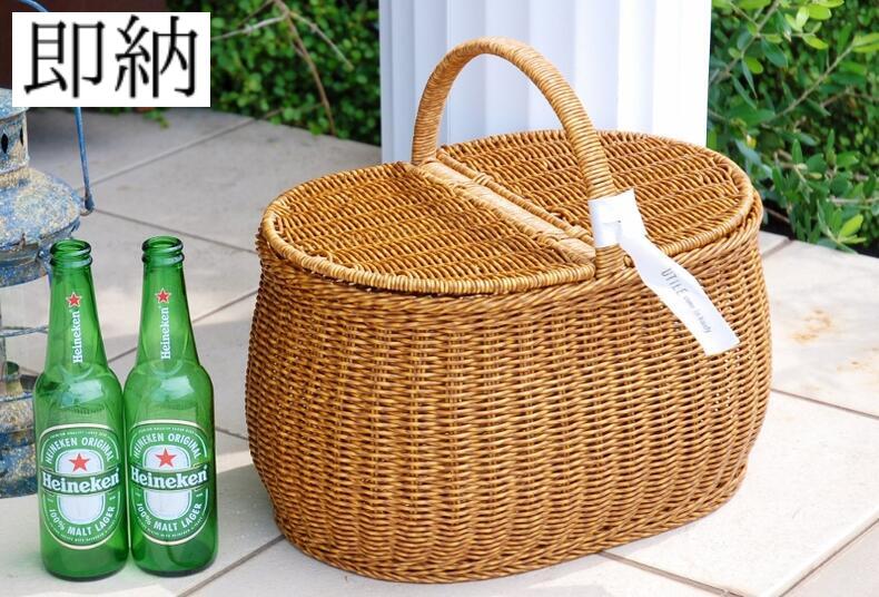 楽天市場】蓋 付き ピクニック バスケットの通販