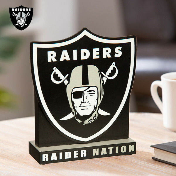 楽天市場】レイダース オブジェ 木製 RAIDER NATION NFL RAIDERS