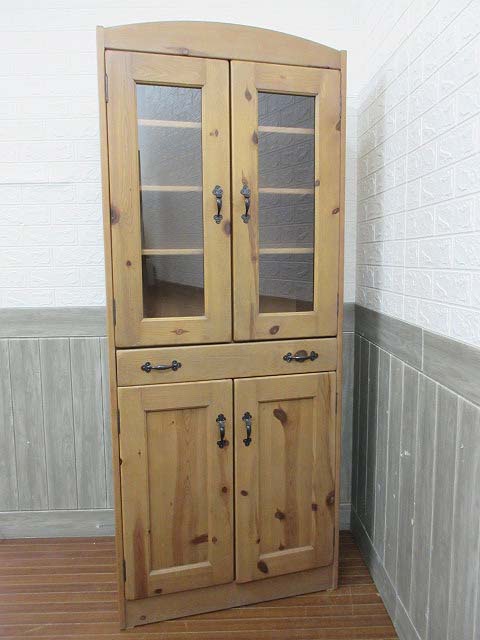 楽天市場】【中古】 コスガ家具 食器棚 ガラス扉 カントリー調 KOSUGA