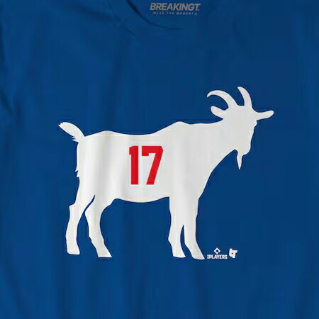 楽天市場】大谷翔平モデル 海外取寄 Tシャツ GOAT T-SHIRT ROYAL BLUE
