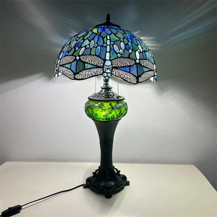 楽天市場】40*66CM トンボ柄ステンドグラスランプ スタンド照明