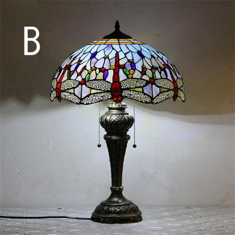 楽天市場】40*63CM トンボ柄 6タイプ展開 ステンドグラスランプ