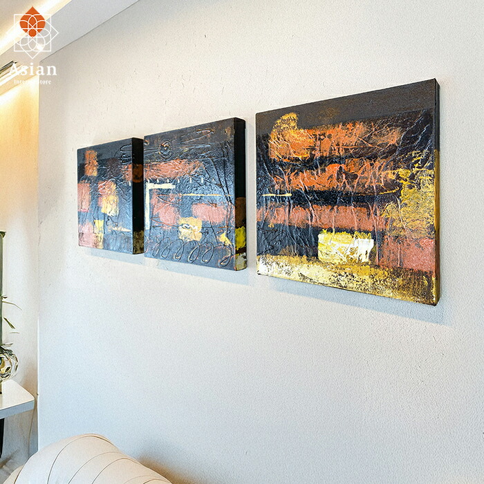 楽天市場】絵画 35×35cm 3枚 セット 1 【 北欧 アートパネル 壁掛け 壁