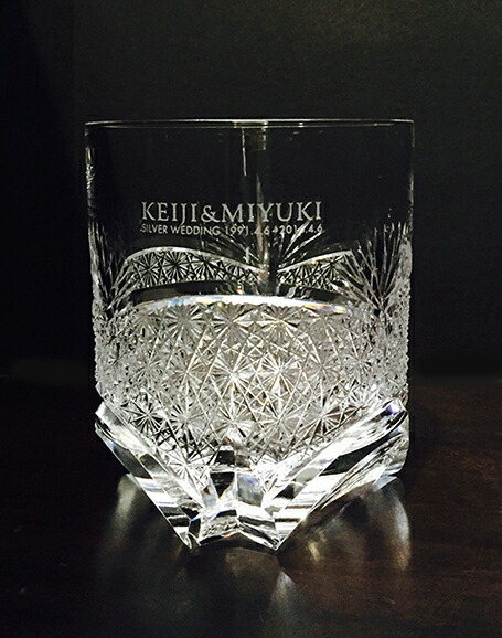 楽天市場】カガミクリスタル 江戸切子ロックグラス〈笹っ葉に菊つなぎ
