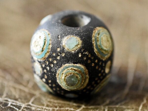 楽天市場】【2312】中国戦国とんぼ玉 重ね水色多眼貼付大玉【とんぼ玉