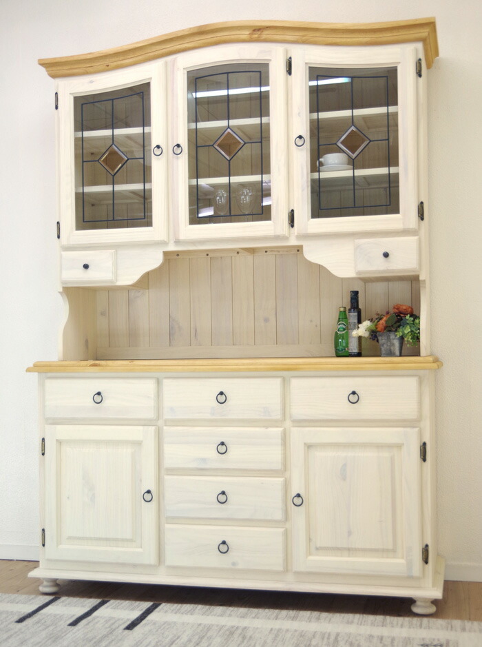 楽天市場】フレンチカントリー食器棚 【フレンチカントリー オープン