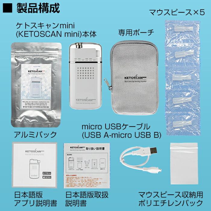 楽天市場】糖質制限 脂肪 燃焼 可視化 KETOSCAN ケトスキャンmini 男性
