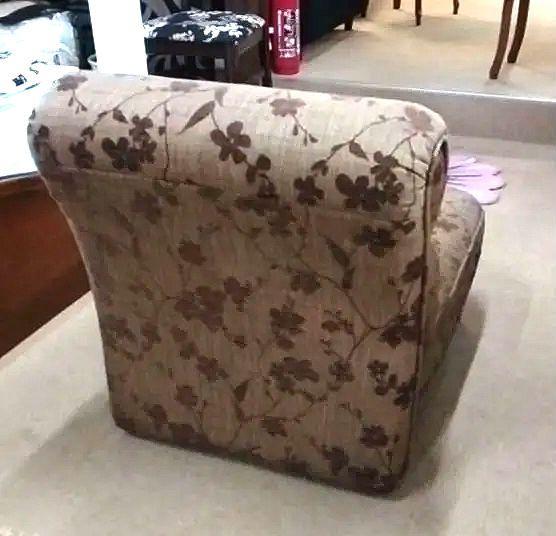 楽天市場】1人掛けソファ パーソナルチェア 花柄 ブラウン 国産家具