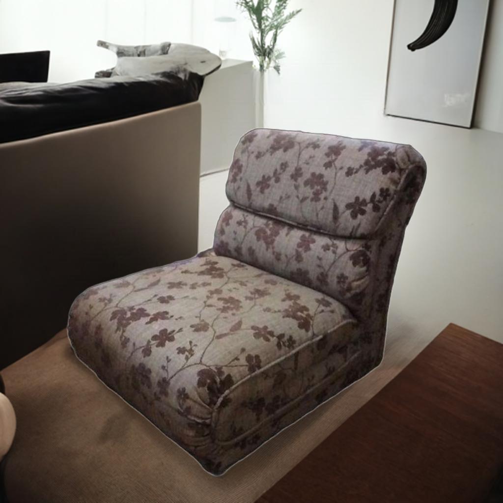 楽天市場】1人掛けソファ パーソナルチェア 花柄 ブラウン 国産家具