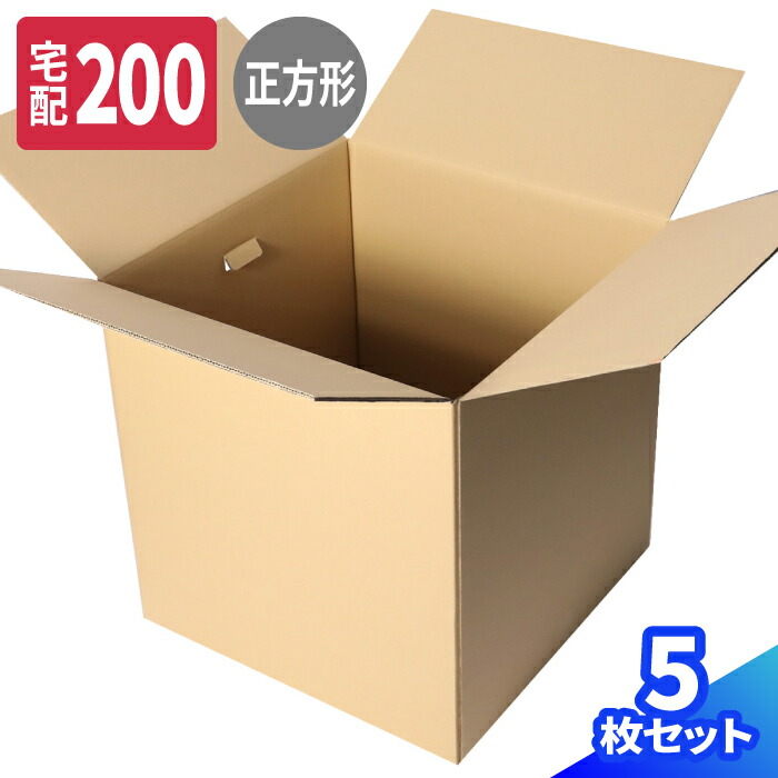 楽天市場】立方体 ダンボール 200サイズ 5枚 (640×640×640) 正方形