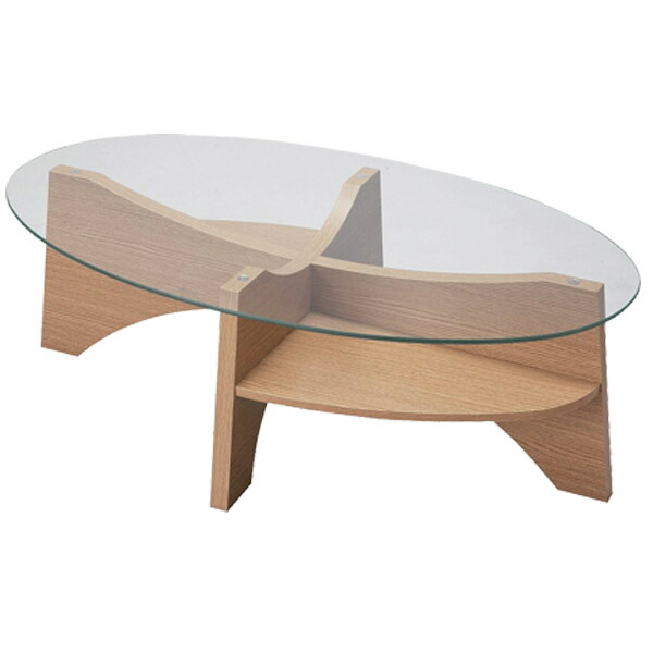 楽天市場】センターテーブル ガラス おしゃれ 北欧 オーバルテーブル