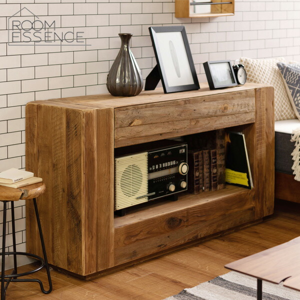 楽天市場】コンソール パイン古材 ラック 収納 テーブル ディスプレイ