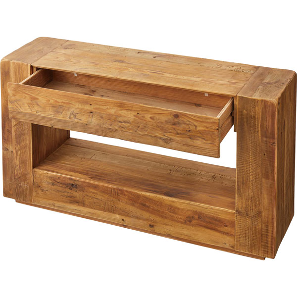 楽天市場】コンソール パイン古材 ラック 収納 テーブル ディスプレイ