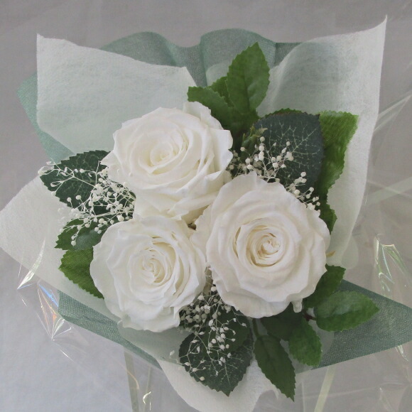 楽天市場】プリザーブドフラワー 白いバラの通販