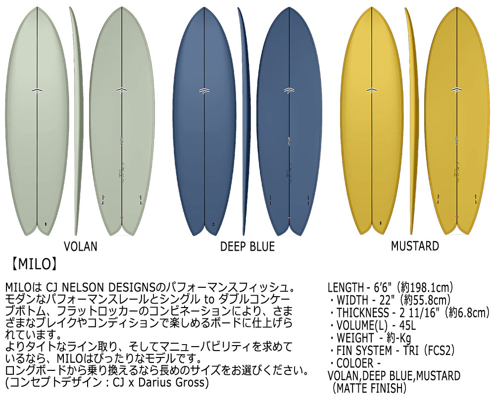 楽天市場】予約商品 2026 THUNDERBOLT CJ NELSON MILO 6'6 XEONCARBON