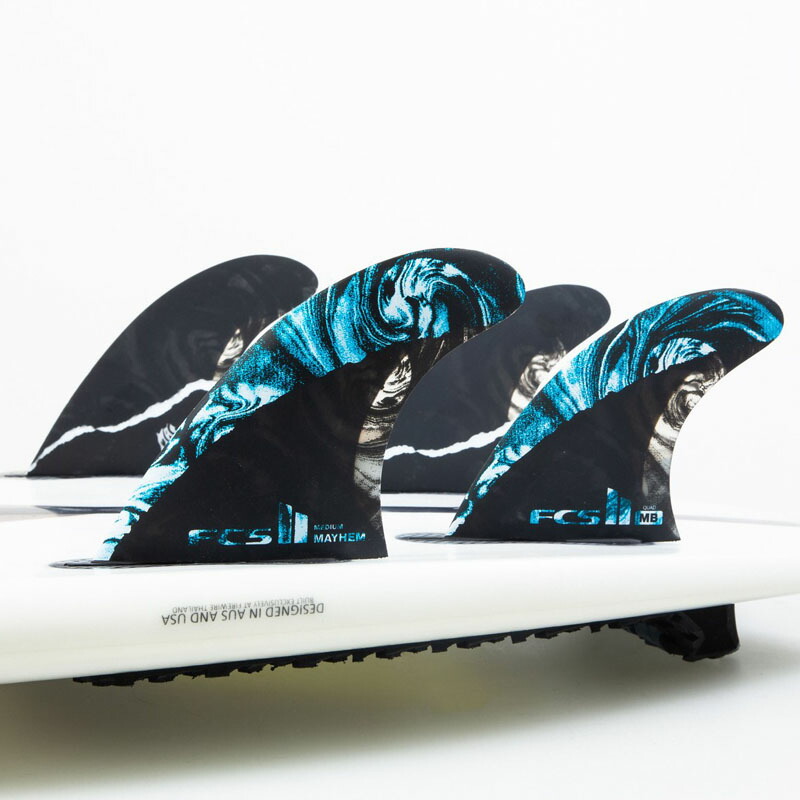 楽天市場】FCS2 MAYHEM MB CARBON TRI-QUAD 5 FIN Matt Biolos/ FCSII