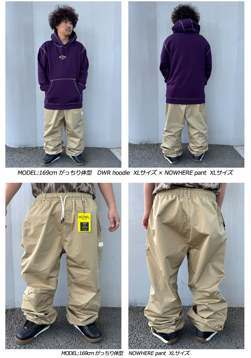 楽天市場】【期間限定5%OFFクーポン】24-25 HOWL/ハウル NOWHERE pant