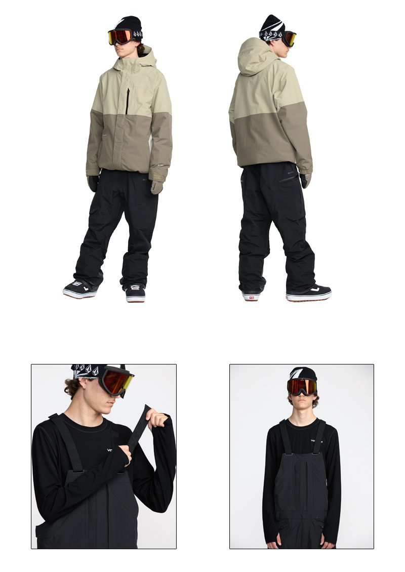 楽天市場】25-26 VOLCOM/ボルコム RAIN GORE-TEX BIB overall メンズ
