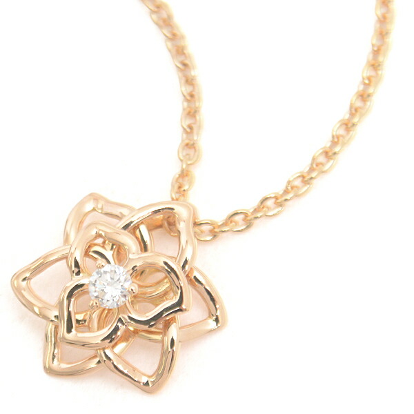 楽天市場】ピアジェ ネックレス レディース ローズ 1Pダイヤ