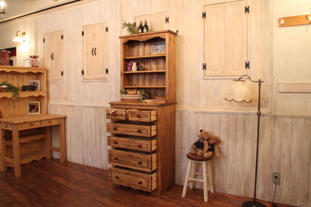 楽天市場】カントリー 6チェスト キャビネット オーダーメイド