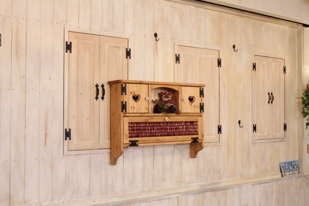 楽天市場】壁掛け ハート布シェルフ 北欧 無垢 店舗 什器 ウォール