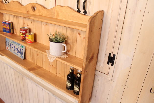 楽天市場】壁掛け カントリー 2段壁掛け シェルフ 壁に付けられる家具