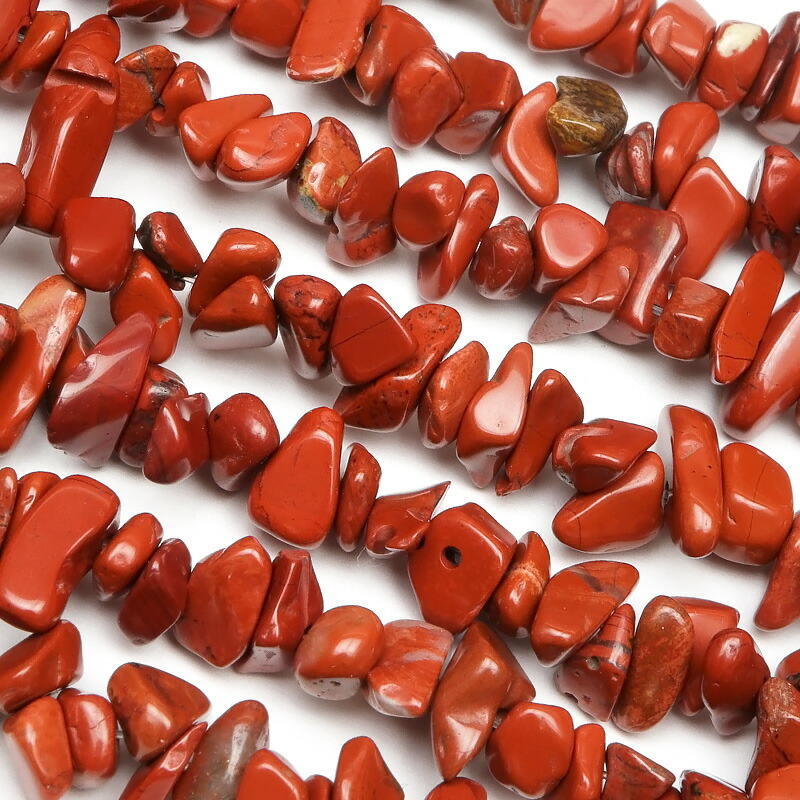 楽天市場】レッドジャスパー チップ 4～12mm［ロング連］【1連販売