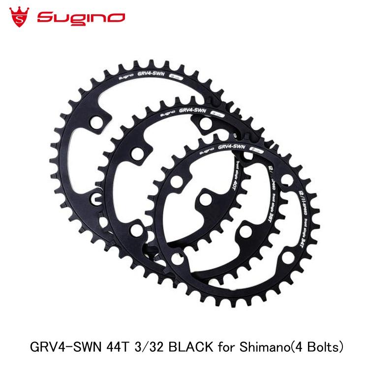楽天市場】Sugino スギノ GRV4-SWN 44T 3/32 BLACK for Shimano(4