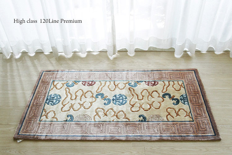 楽天市場】シルク段通 玄関マットの通販