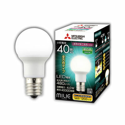 楽天市場】lda4l－g－e17／40／s－ps 三菱led電球の通販
