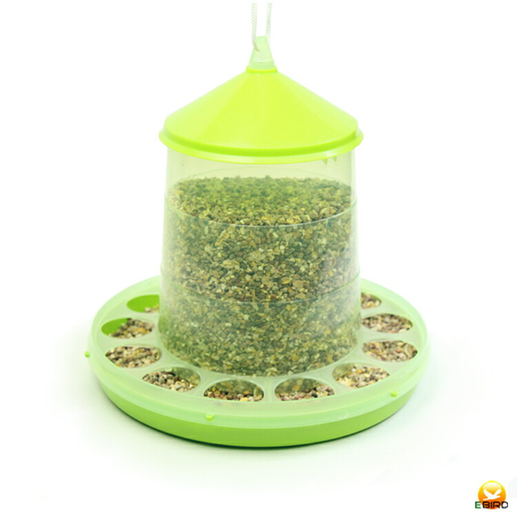 楽天市場】【エサ入れ】自動給餌器(スケルトン緑) 容量2Kg 【にわとり