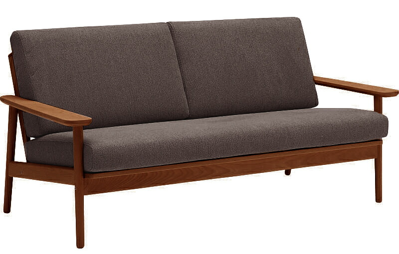 楽天市場】カリモク WD4333 WD4383 3Pソファ 布張三人掛け椅子 肘掛