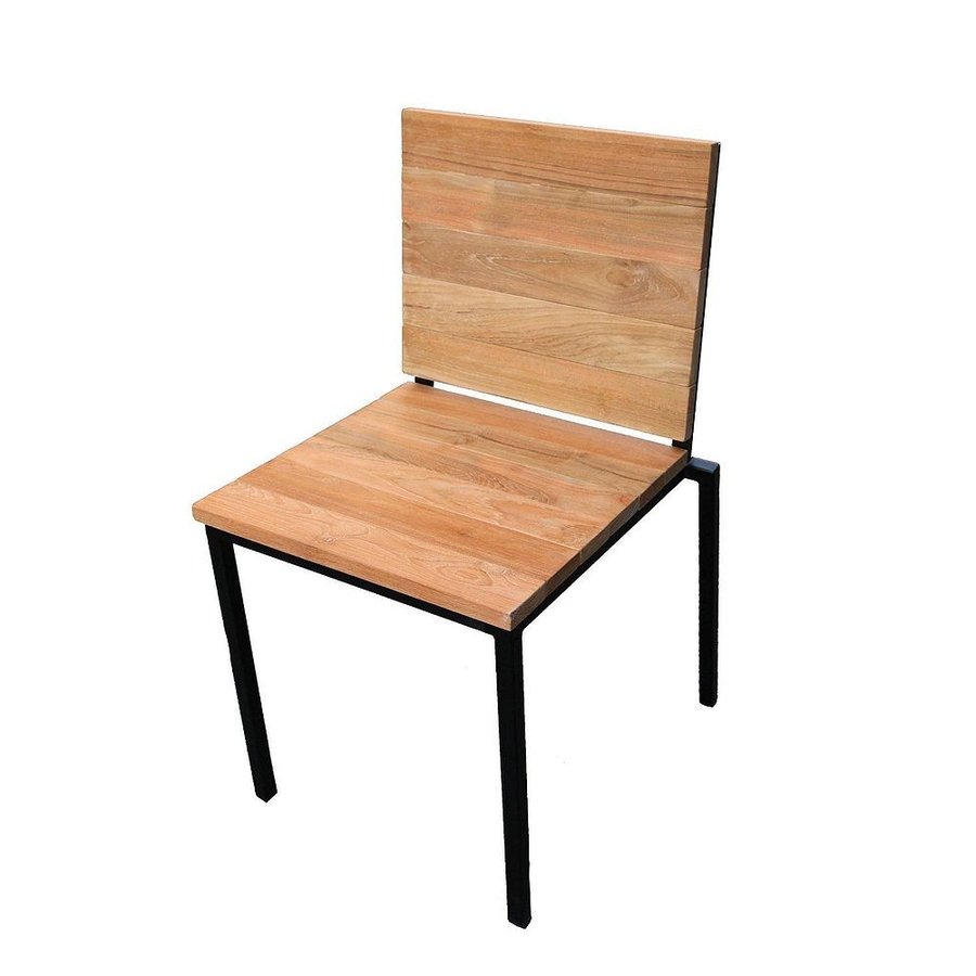 楽天市場】ガーデンチェア 木製 ガーデン 家具 アームレス アイアン