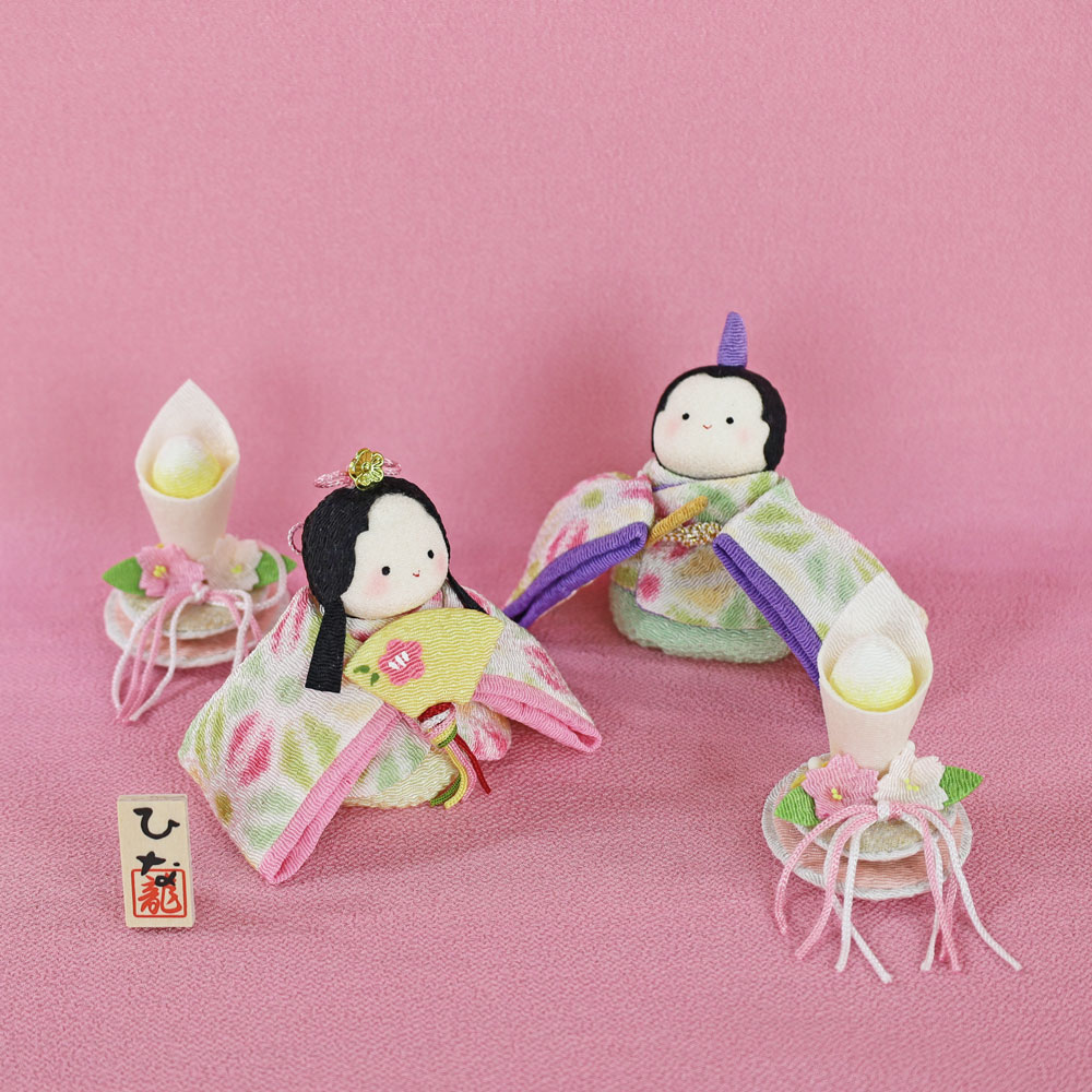 楽天市場】雛人形 コンパクト ちりめん リュウコドウ(ぽてり ひな 10人