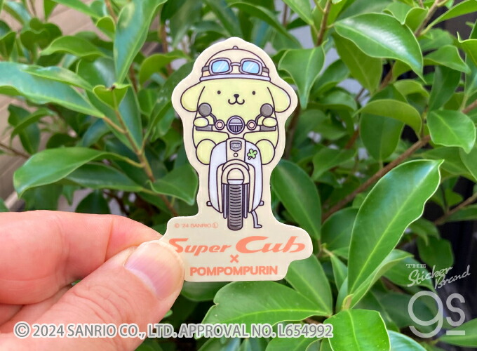 楽天市場】Super Cub×サンリオキャラクターズ ステッカー ポムポム