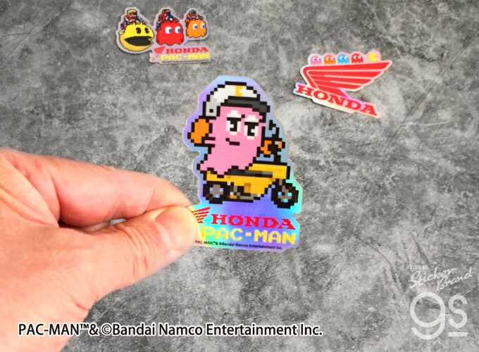 楽天市場】Honda×PAC-MAN ホログラムステッカー モトコンポ×PINKY