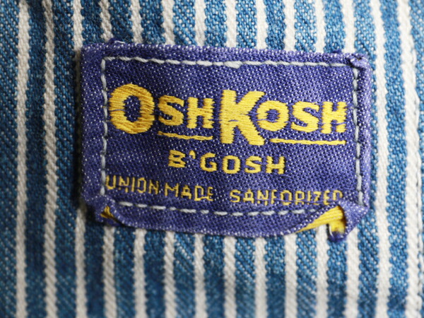 楽天市場】60's ☆ Osh Kosh オシュコシュ ヒッコリー ストライプ ノー