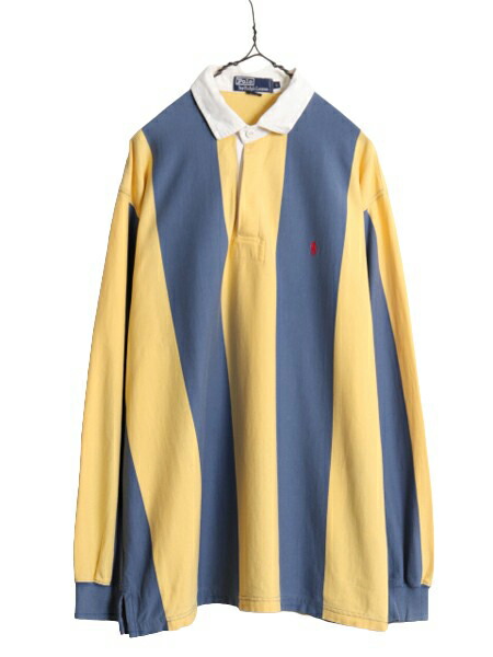 楽天市場】90s ポロ ラルフローレン ストライプ 長袖 ラガー シャツ