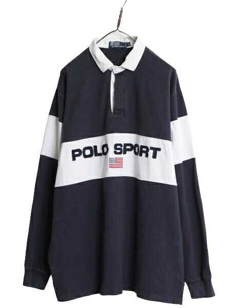 楽天市場】90s ポロスポーツ ラルフローレン ボーダー 長袖 ラガー