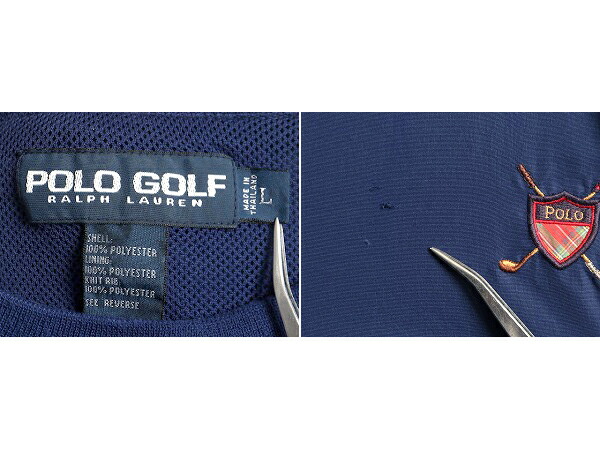 楽天市場】90s □ POLO GOLF ラルフローレン ライナー付き プル