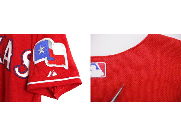 楽天市場】USA製 □ MLB オフィシャル Majestic テキサス レンジャーズ