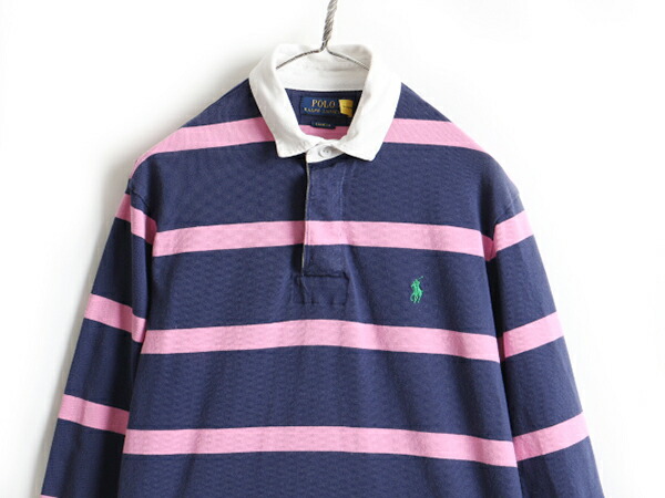 楽天市場】□ POLO ポロ ラルフローレン ボーダー 長袖 ラガーシャツ
