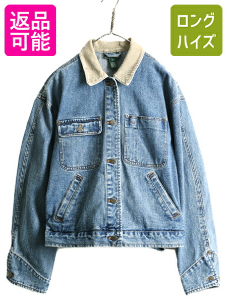 楽天市場】90s LAUREN ラルフローレン デニム ジャケット レディース M