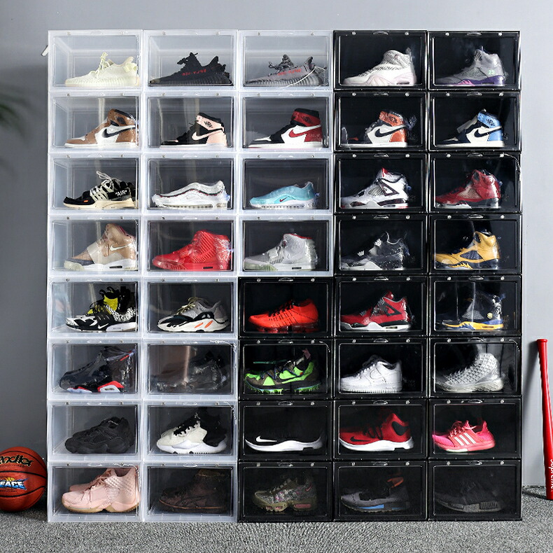 楽天市場】【10個セット】 横型 シューズボックス スニーカー ケース