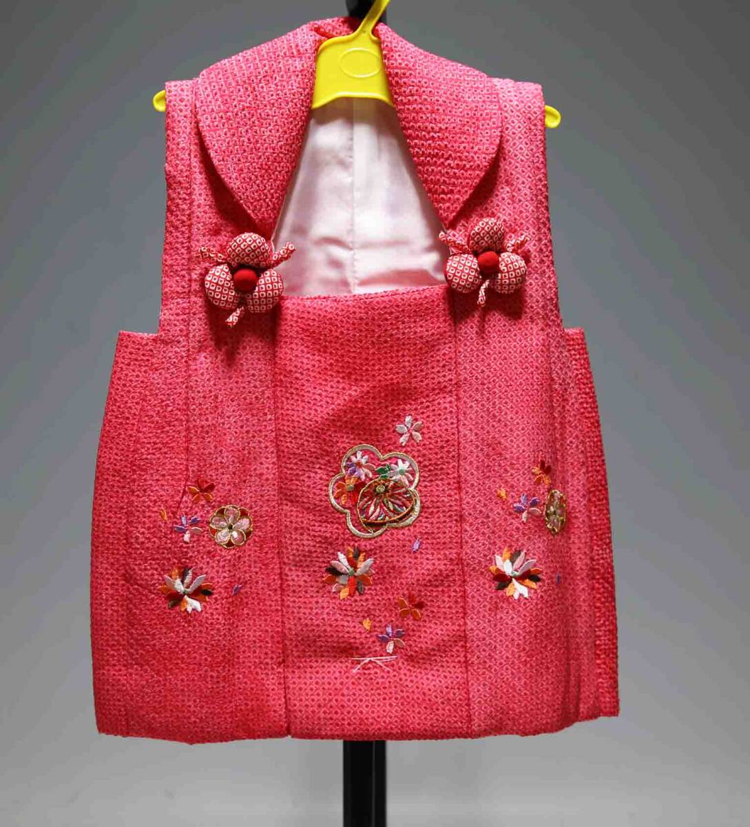 楽天市場】七五三 正絹総絞り刺繍 三歳用被布単品 アウトレット訳あり