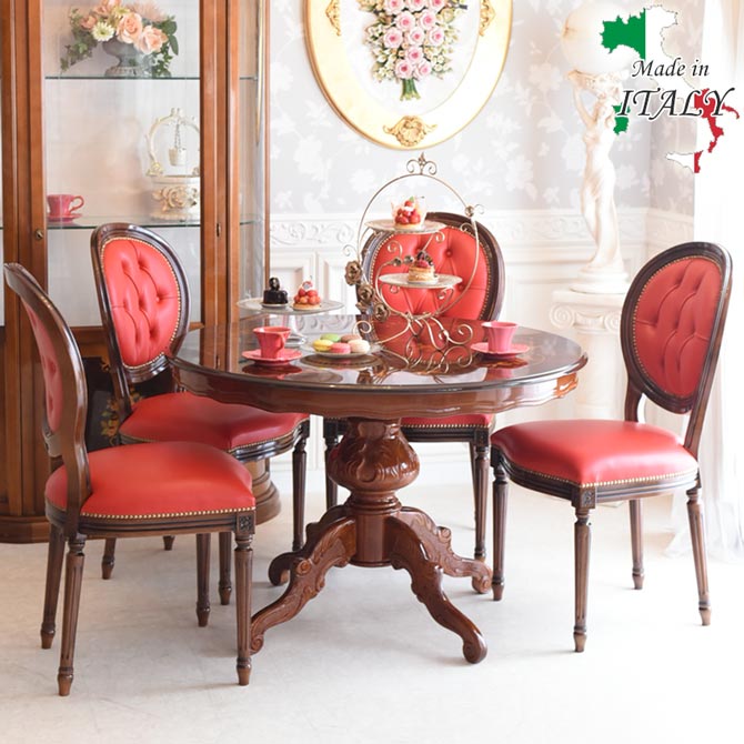 楽天市場】テーブル 4人用 アンティーク 調 幅110cm ダイニング