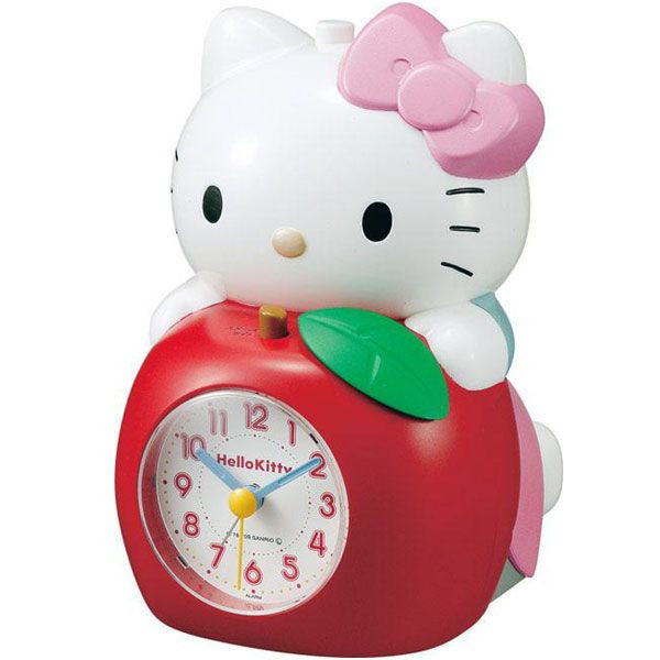 楽天市場】置時計あっぷるハローキティ◇送料無料◇子供部屋 キッズ