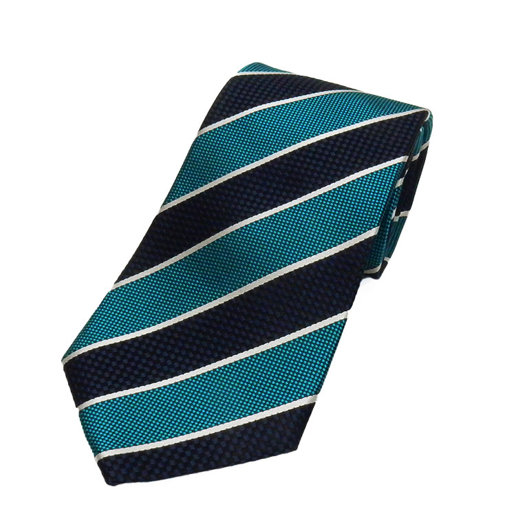 楽天市場】京都西陣織 ネクタイ シルク100％ 青緑×黒紺/ストライプ
