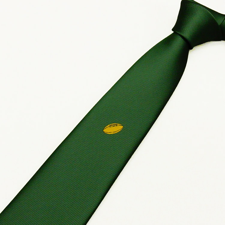 楽天市場】スポーツ応援タイ ラグビーネクタイ 深緑 無地/ワンポイント